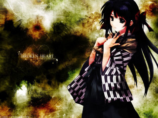 Woman long hair black eyes - a knife free wallpaper for desktop