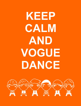 Keep calm vogue dance halloween - free neon wallpaper