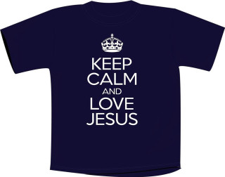 Keep calm love jesus navy - a t free wallpaper