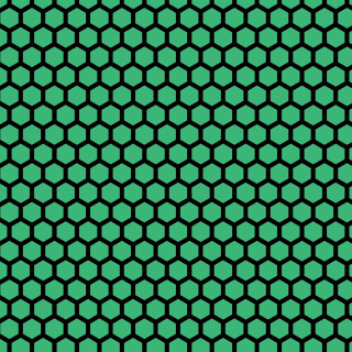 Green hexagonal pattern black background - a mosaic free wallpaper for tablet