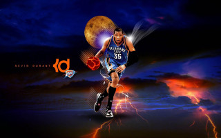 Basketball player running ball lightning 4 - his hand and lightning free wallpaper
