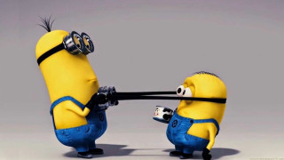Minions camera fun capture smiles - cute free wallpaper for desktop