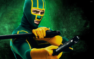 Man green yellow costume yellow - a yellow mask free wallpaper