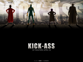 Kick ass movie poster silhouettes - doc hammer free wallpaper