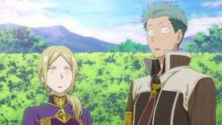 Man woman field grass trees - perfect face free wallpaper