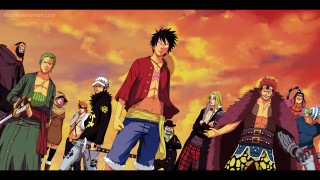 Anime characters sunset sky swords - eiichiro oda free wallpaper