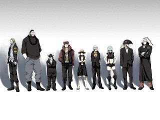 Group people standing white wall 5 - a shadow of them free wallpaper