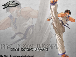 Man karate stance arm up - his arm free wallpaper