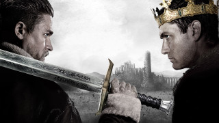 Medieval men swords castle background - two man free wallpaper