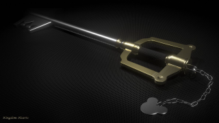 Golden key chain black surface - a chain free wallpaper