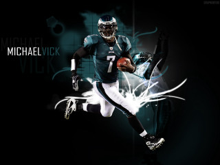 Football player running glowing graphic - graphic free wallpaper