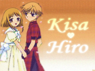Anime characters couple kisa hero - a couple of anime characters free wallpaper for desktop