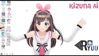 Kizuna ai bow long hair - kawaii free wallpaper