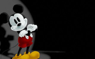 Mickey mouse black surface red - a mickey mouse free wallpaper