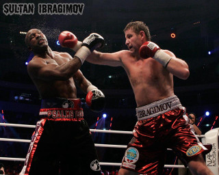 Boxing match crowd men ring - two man free wallpaper