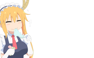 Woman red tie white shirt - dragon art free wallpaper