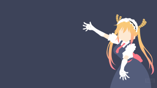 Girl long hair horns arms - minimalist free wallpaper for desktop