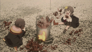 Two people sitting ground trash - bourgeoi free wallpaper for desktop