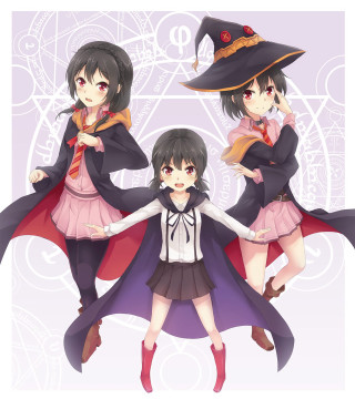 Anime girls halloween costumes hats - free halloween wallpaper for tablet