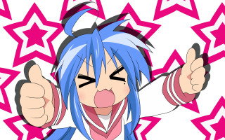 Blue hair cartoon kyoto manga - a thumb free wallpaper