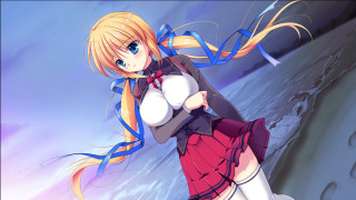 Girl short skirt top bow - a bow free wallpaper for desktop