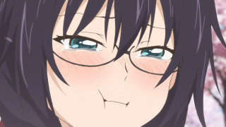 Blue eyes long hair cherry - ascii art free wallpaper