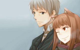 Anime characters standing side by 3 - a brown jacket free wallpaper