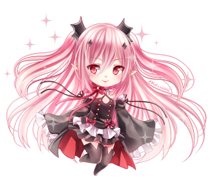 Girl pink hair black dress 5 - luminous free wallpaper