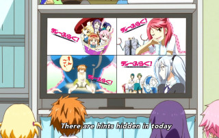 People watching cartoons tv room - anime free wallpaper