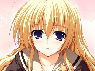 Blonde girl blue eyes long 2 - a blonde free wallpaper