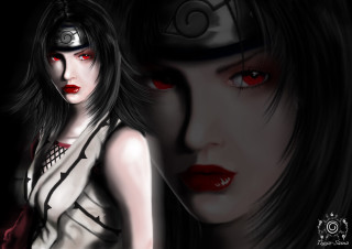 Gothic anime redeyes whitedress blackhat - a black belt free wallpaper for desktop