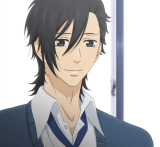 Man black hair white shirt 7 - a door in the background free wallpaper