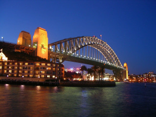 Bridge water city night lights 13 - elizabeth durack free wallpaper