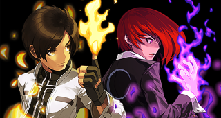 Anime red hair black hair 2 - two anime character free wallpaper for desktop