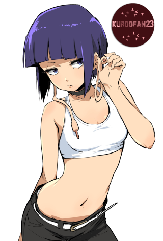 Purplehair girl cellphone jewelry bangs - her ear free wallpaper for mobile