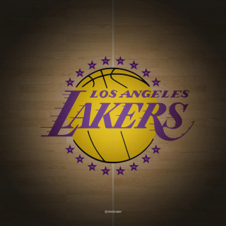Lakers logo wooden wall stars - free sports wallpaper for tablet