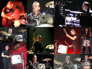 Band drums performance stage drumsticks - a sery of photos free wallpaper