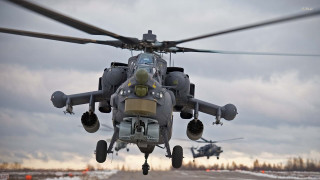 Helicopter flying low background foreground - 100mm free wallpaper