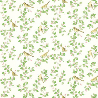 White background birds leaves green - design free wallpaper for tablet