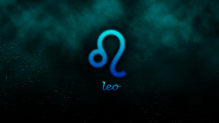 Blue zodiac sign black background - cool free wallpaper