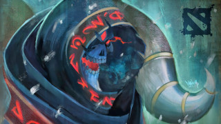 Skull spacesuit pipe redlight vanitas - splash art free wallpaper