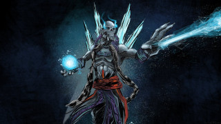 Man sword ball dark background - his hand in free wallpaper