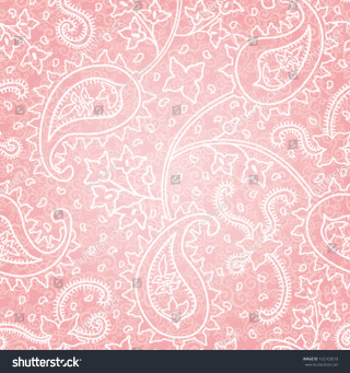 Pink paisley background white patterns - plain background free wallpaper for tablet