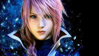 Girl pink hair blue eyes - final fantasy free wallpaper for desktop
