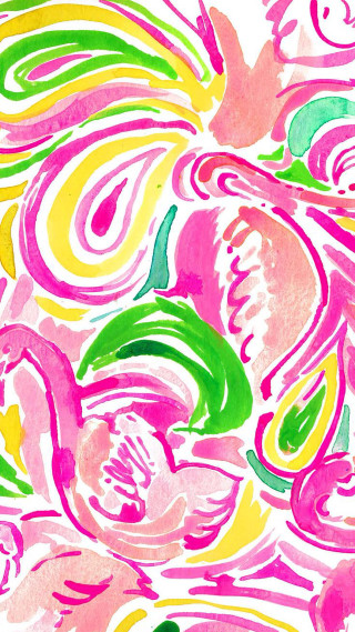 Colorful flower painting petals leaves - free abstract wallpaper