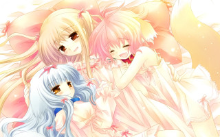 Anime girls long hair pink 13 - a detailed drawing free wallpaper