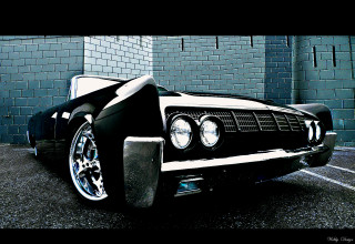 Black white car parking lot - vray free wallpaper