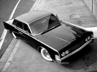 Black white car parked road 3 - clean line free wallpaper