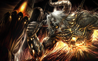 Demonic demon huge head horns - elden ring free wallpaper