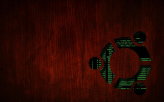 Wooden wall computer code clock - side and a clock free wallpaper